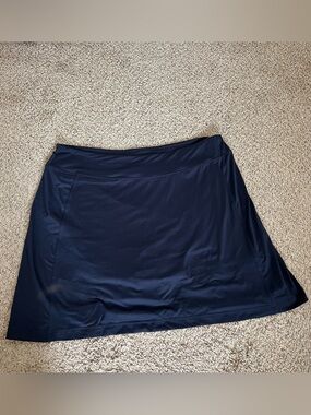 J. Jill A-line Stretch Tennis Casual Athleisure Skirt Navy Blue Women’s Size XL